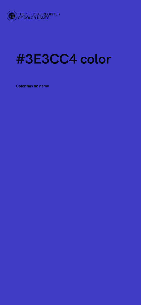 #3E3CC4 color image