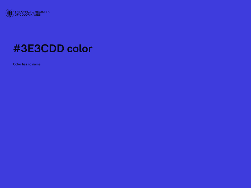 #3E3CDD color image