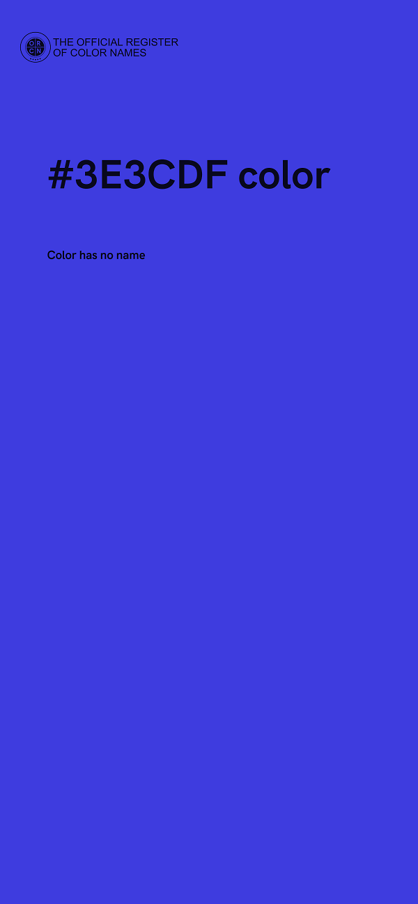 #3E3CDF color image