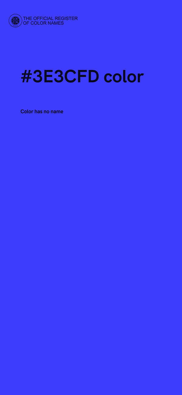 #3E3CFD color image