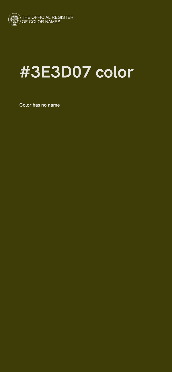 #3E3D07 color image