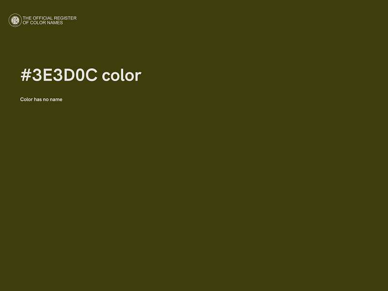 #3E3D0C color image