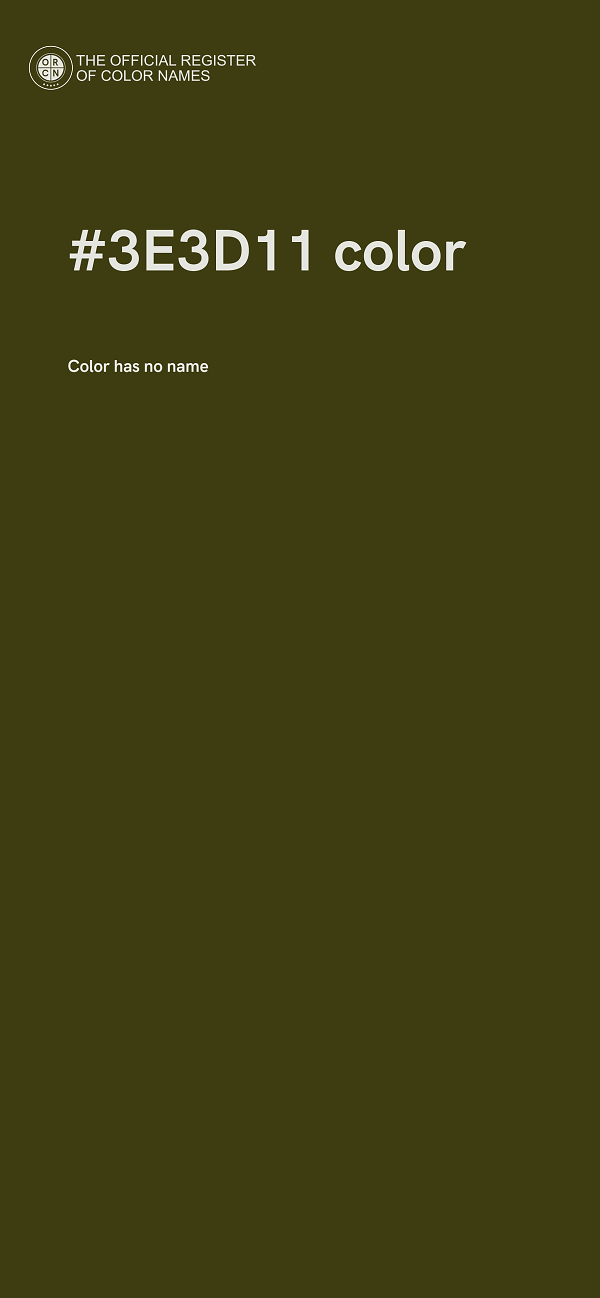 #3E3D11 color image