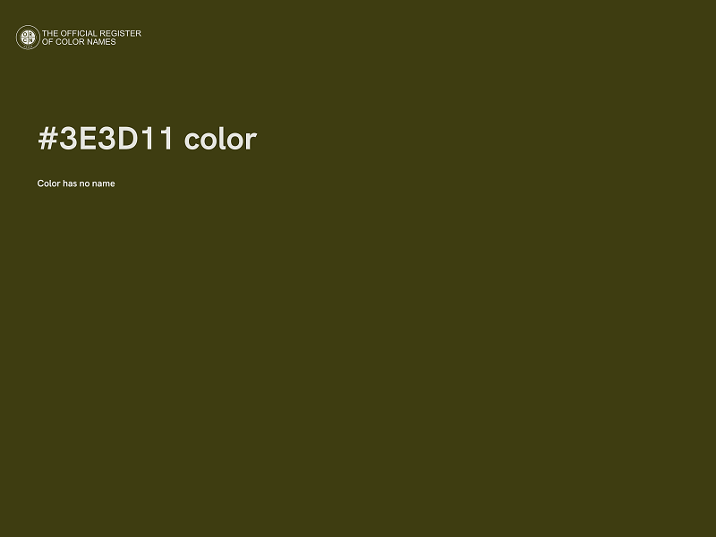 #3E3D11 color image