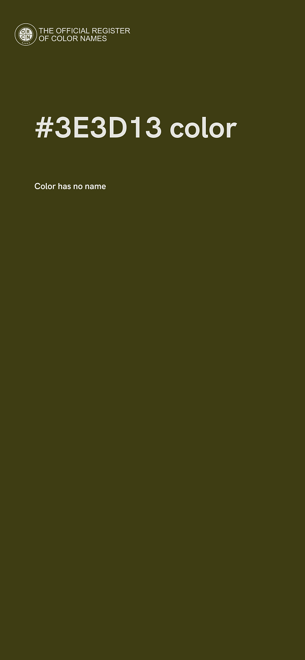 #3E3D13 color image
