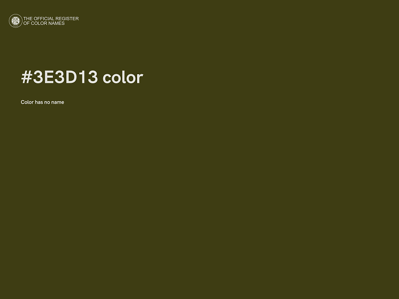 #3E3D13 color image