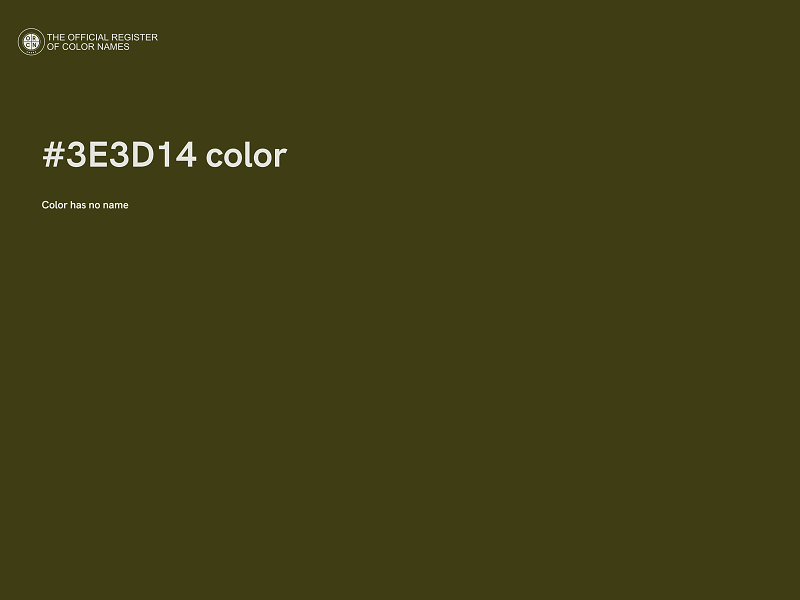 #3E3D14 color image