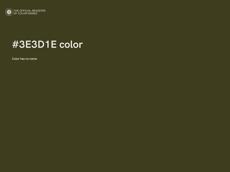 #3E3D1E color image