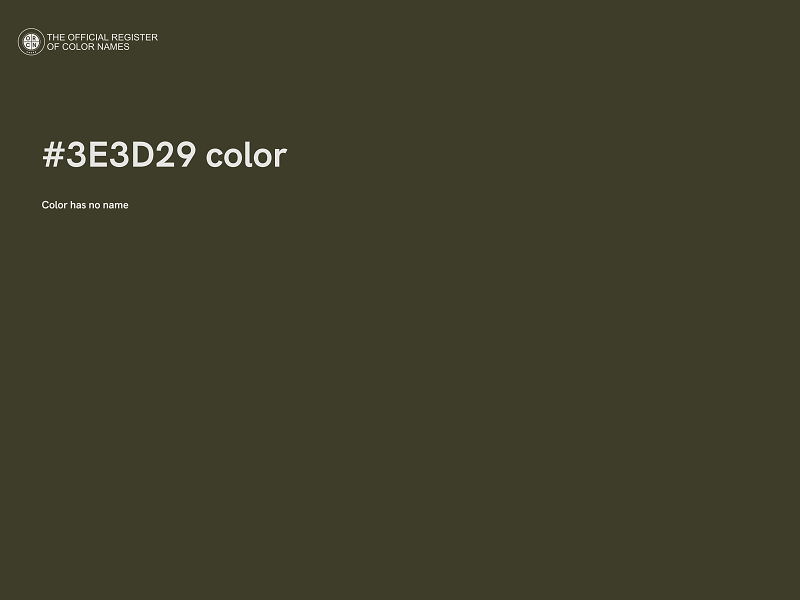 #3E3D29 color image