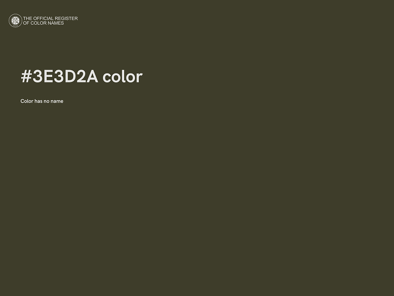 #3E3D2A color image