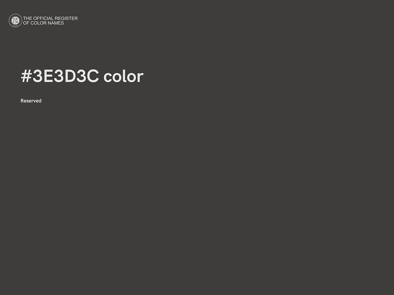 #3E3D3C color image