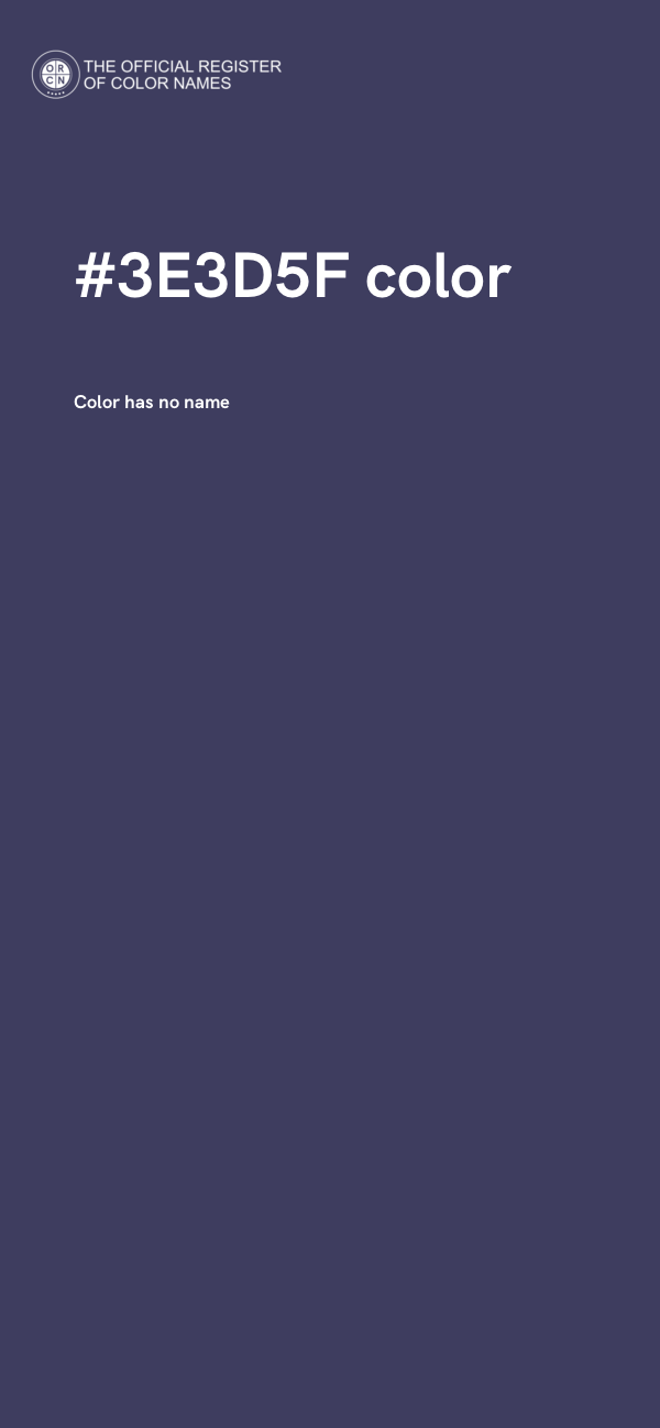 #3E3D5F color image