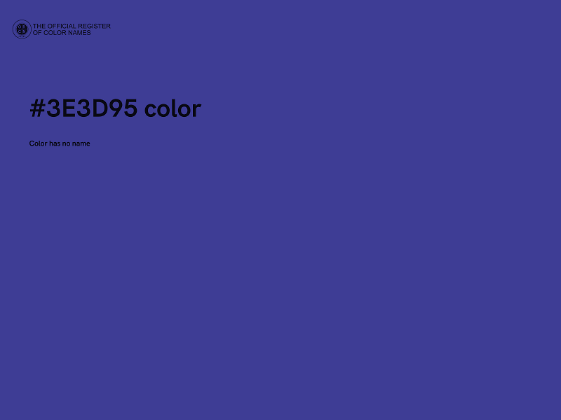 #3E3D95 color image