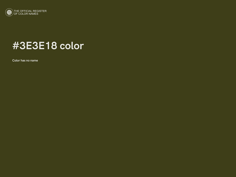 #3E3E18 color image