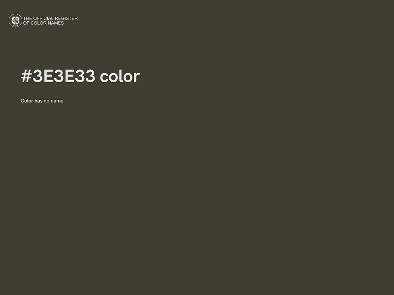 #3E3E33 color image