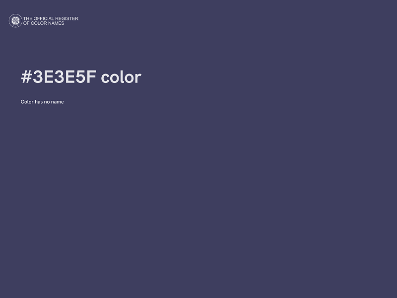 #3E3E5F color image