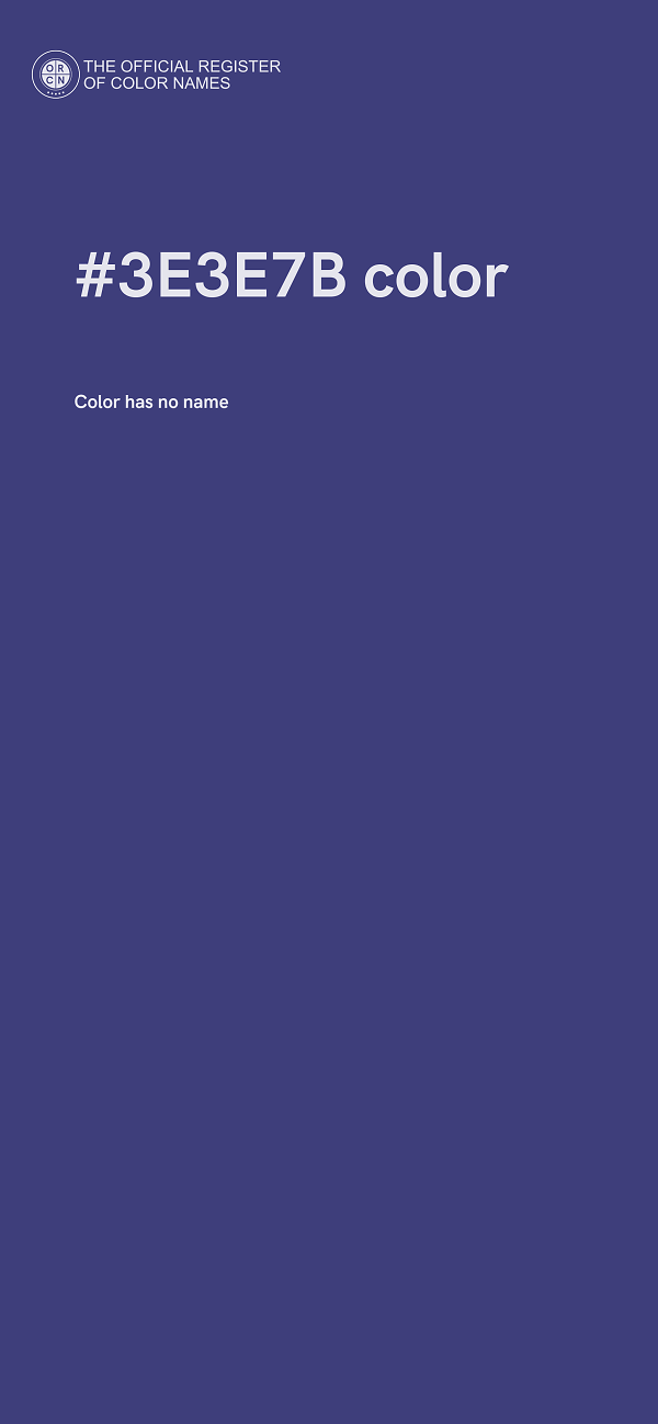 #3E3E7B color image