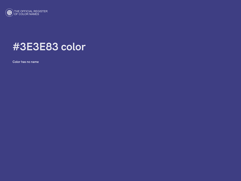 #3E3E83 color image