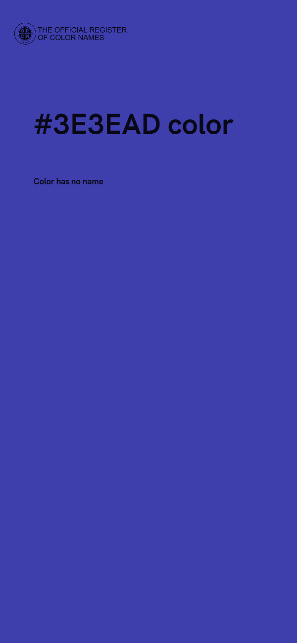 #3E3EAD color image