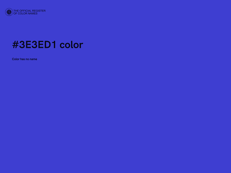 #3E3ED1 color image