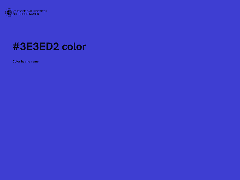 #3E3ED2 color image