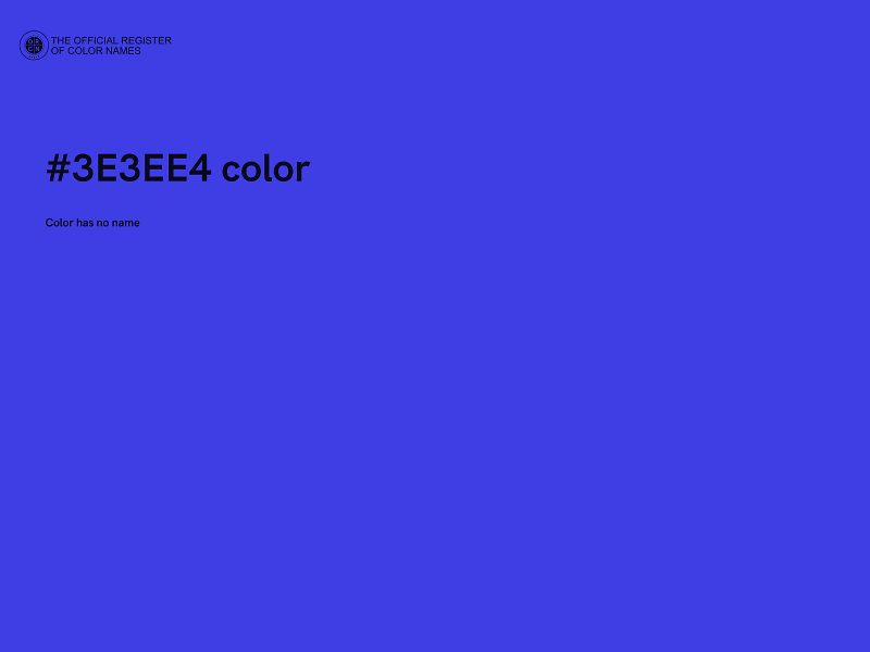 #3E3EE4 color image