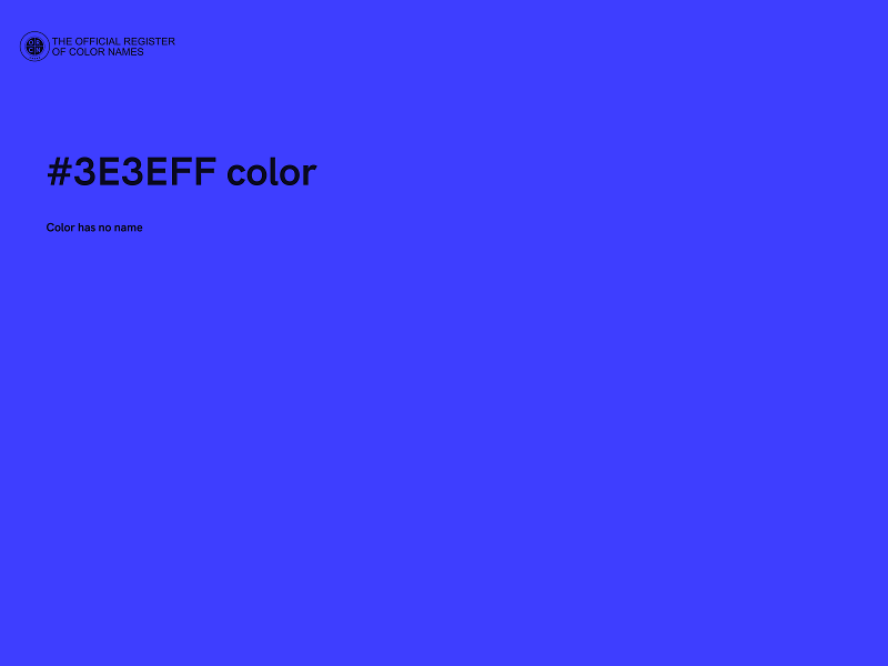 #3E3EFF color image