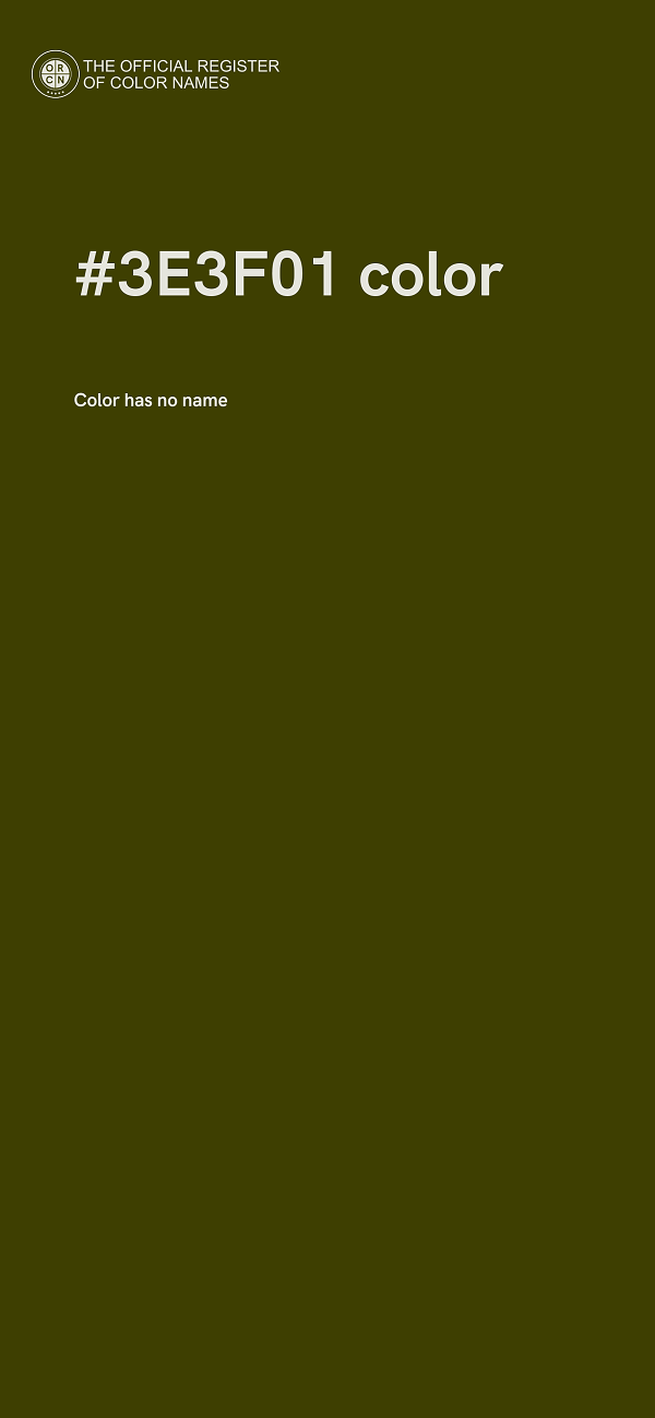 #3E3F01 color image