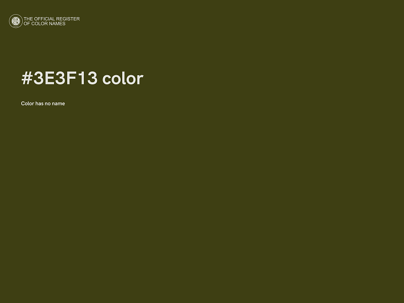 #3E3F13 color image