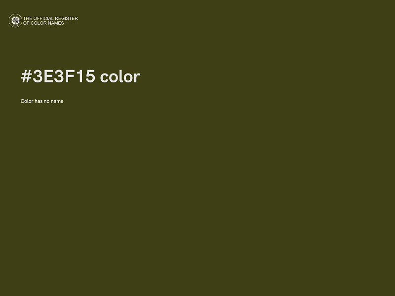 #3E3F15 color image