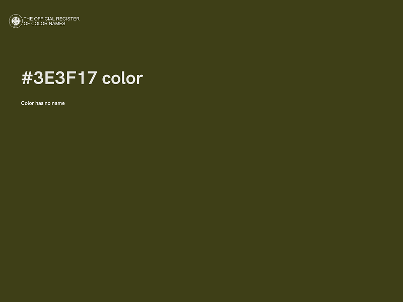 #3E3F17 color image