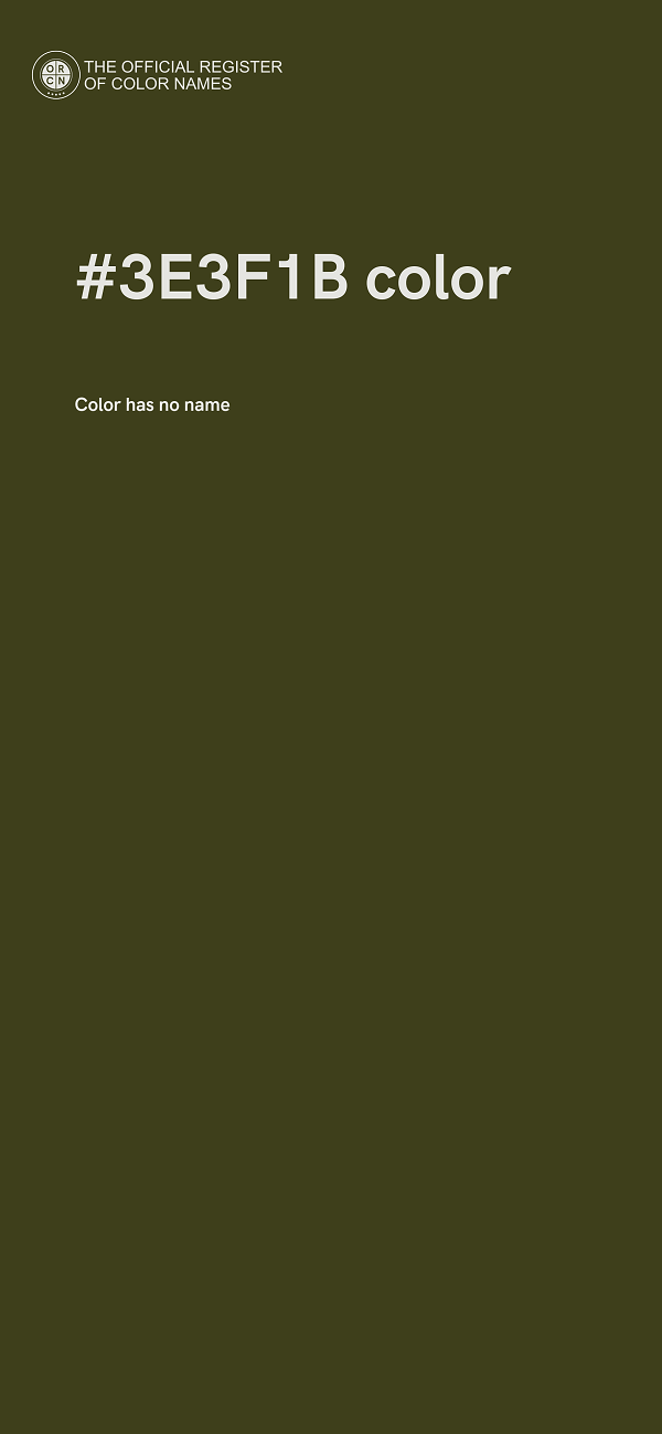 #3E3F1B color image