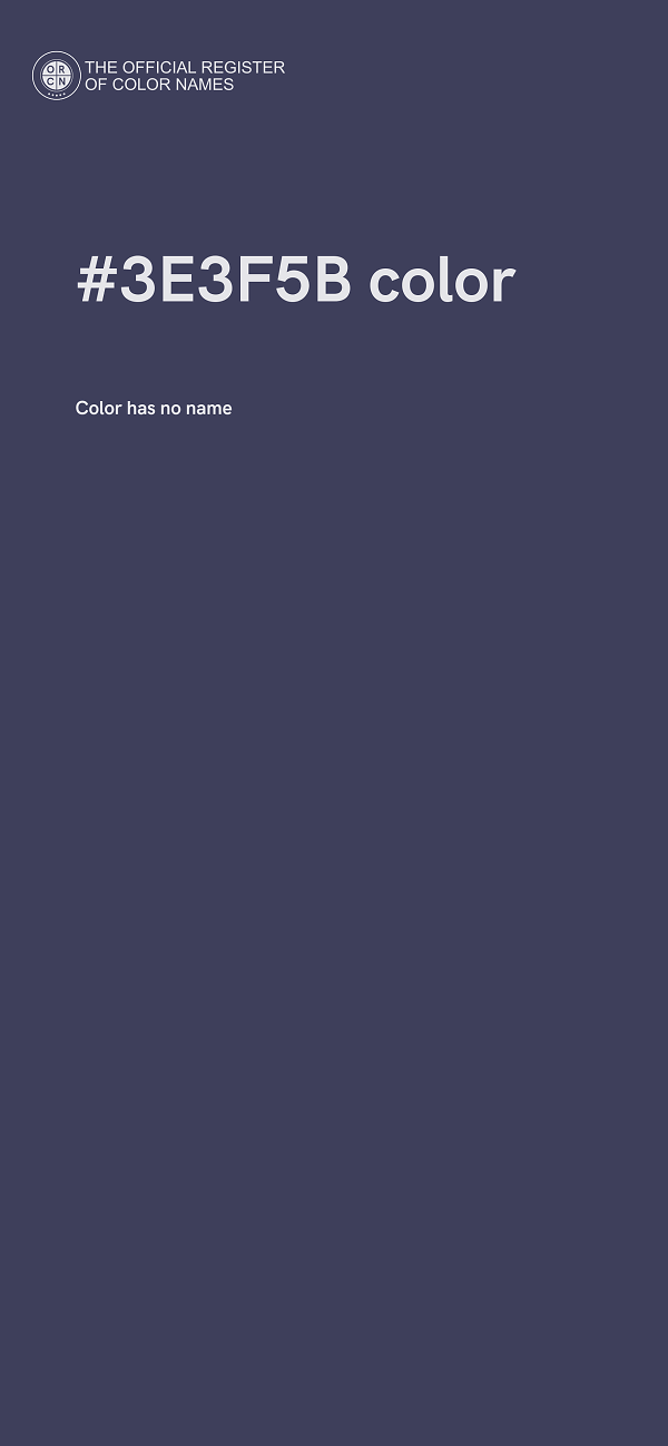 #3E3F5B color image