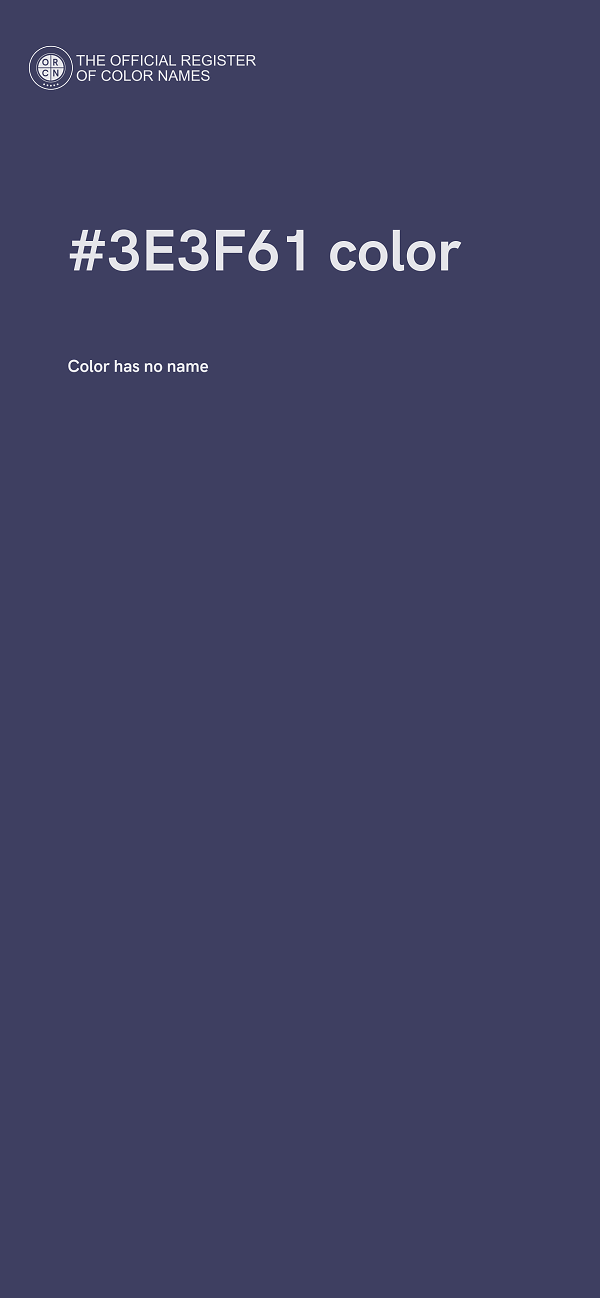 #3E3F61 color image