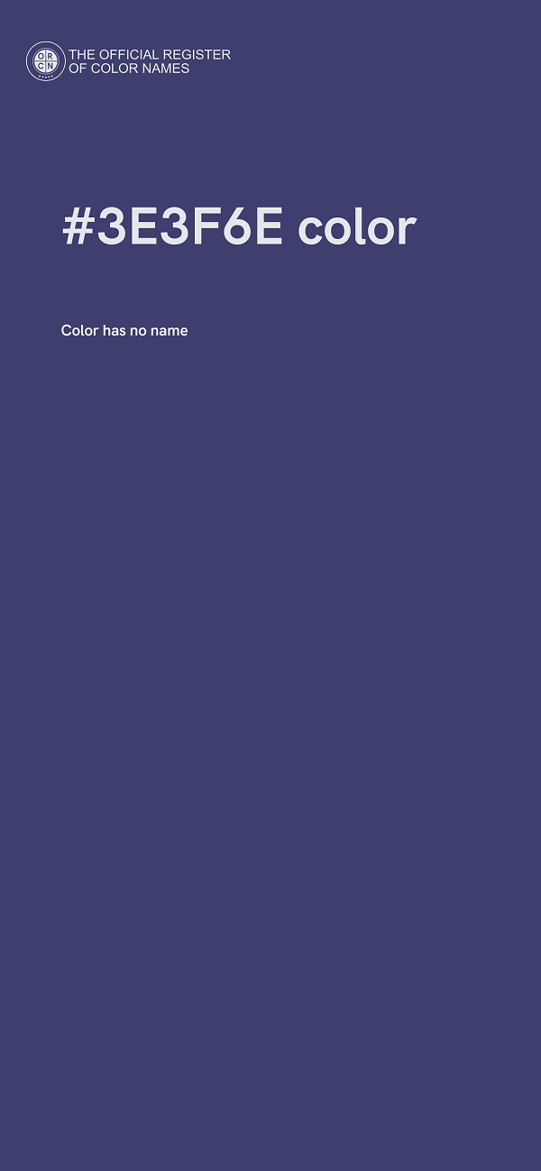 #3E3F6E color image