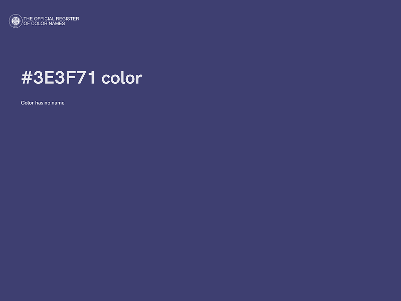 #3E3F71 color image