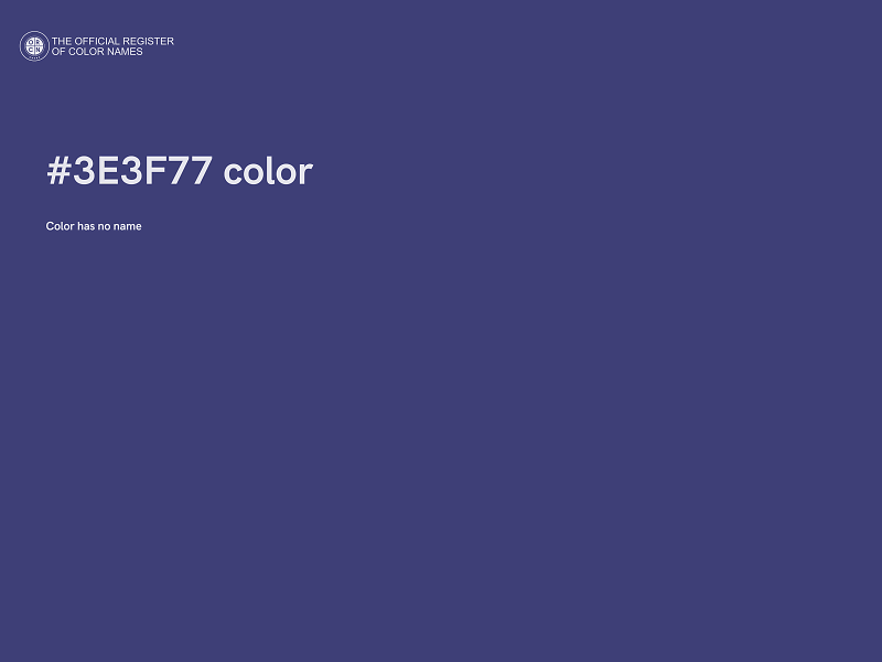 #3E3F77 color image