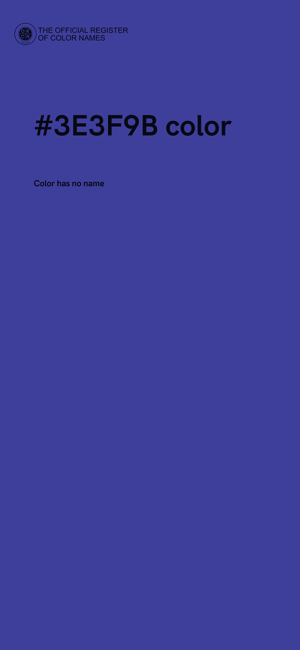 #3E3F9B color image