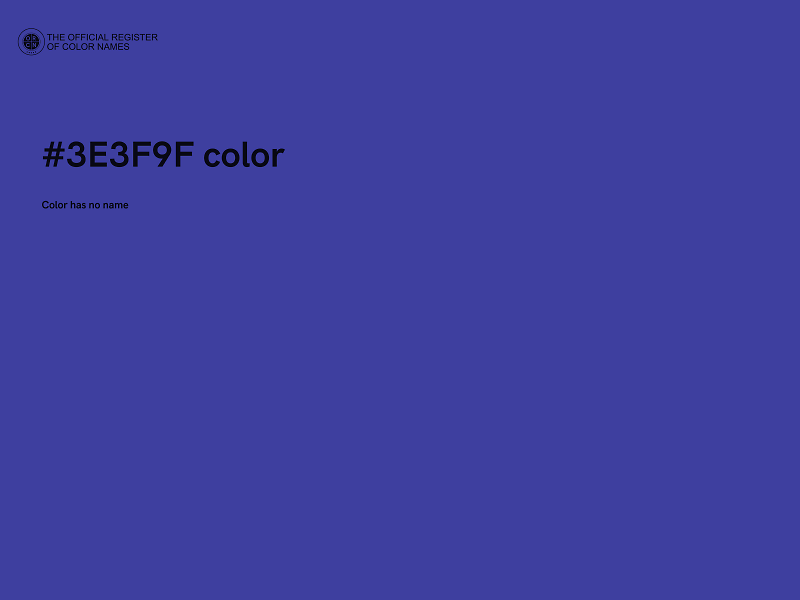 #3E3F9F color image