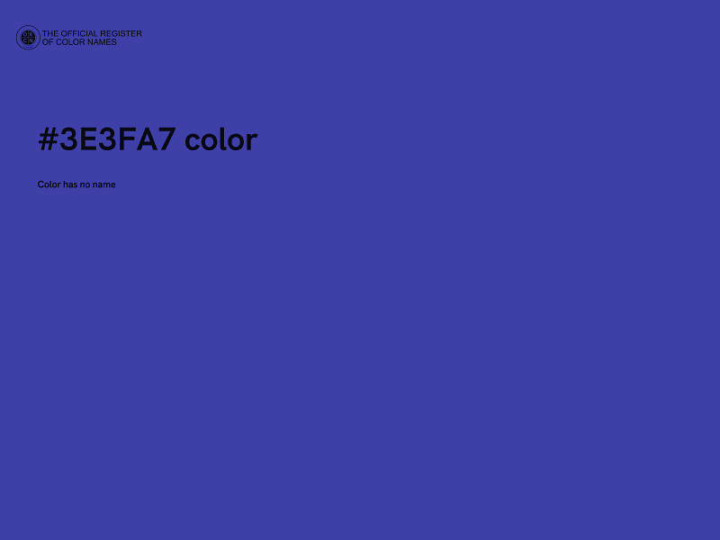 #3E3FA7 color image