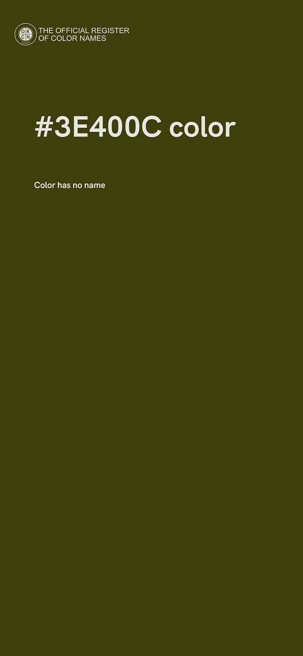 #3E400C color image