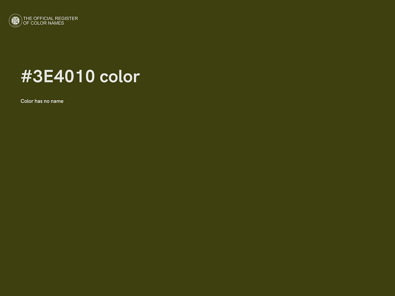 #3E4010 color image