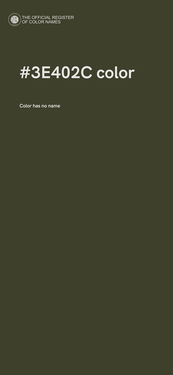#3E402C color image