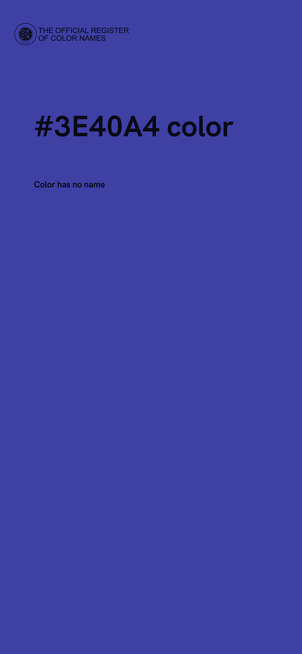 #3E40A4 color image