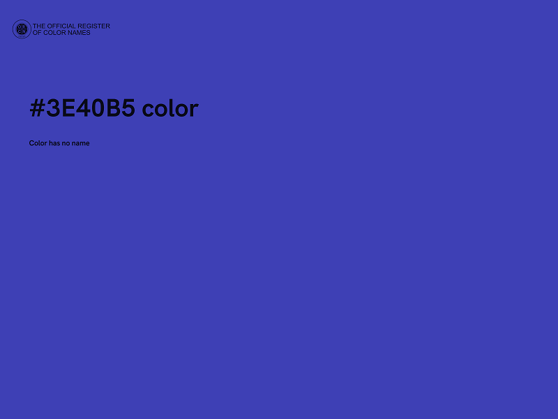 #3E40B5 color image