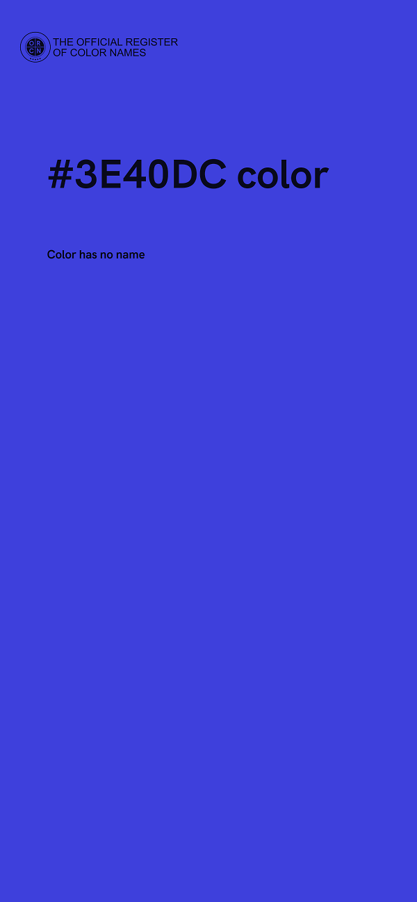 #3E40DC color image