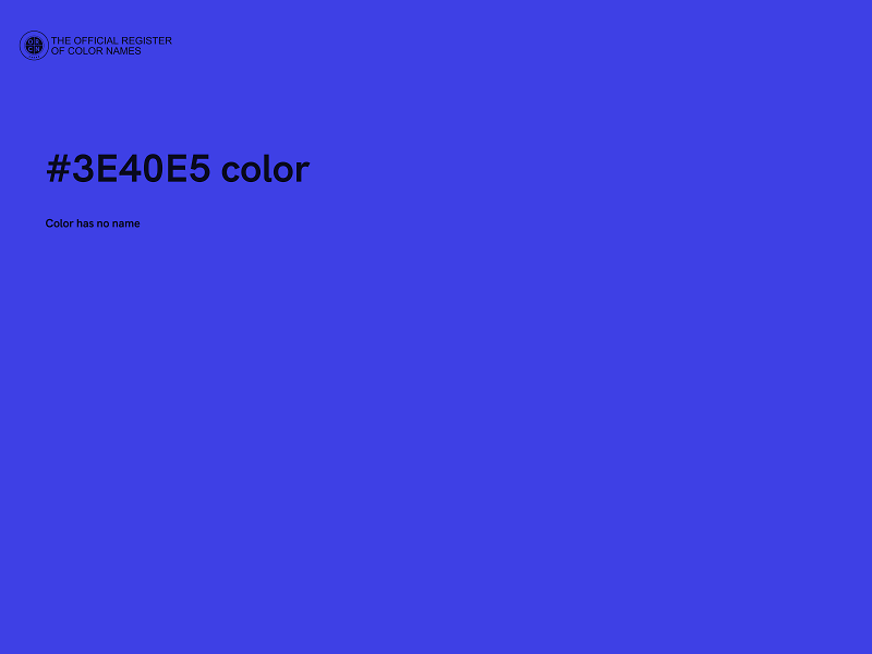 #3E40E5 color image