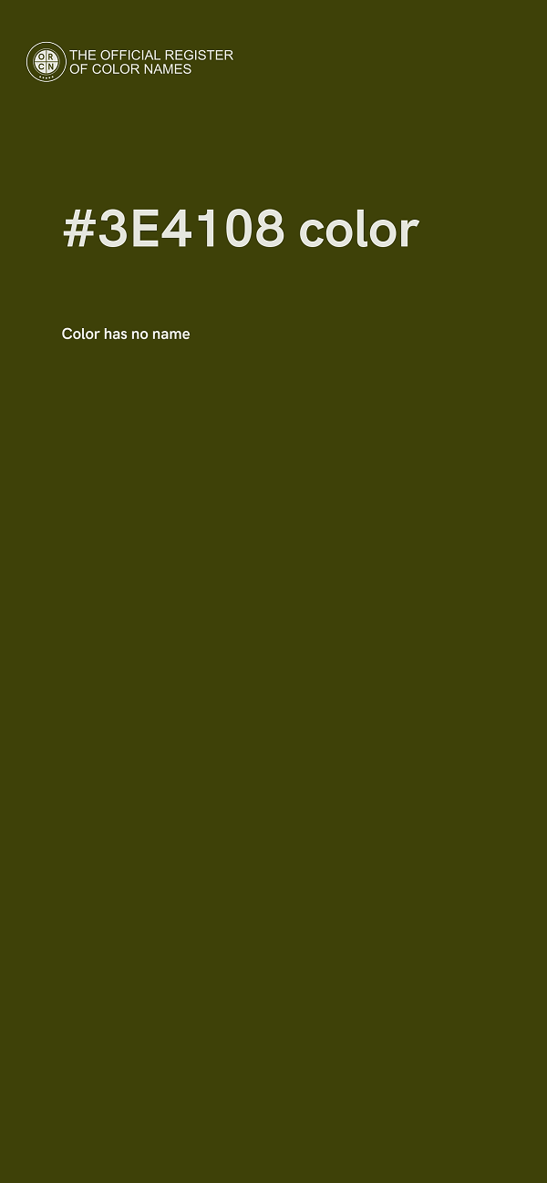 #3E4108 color image