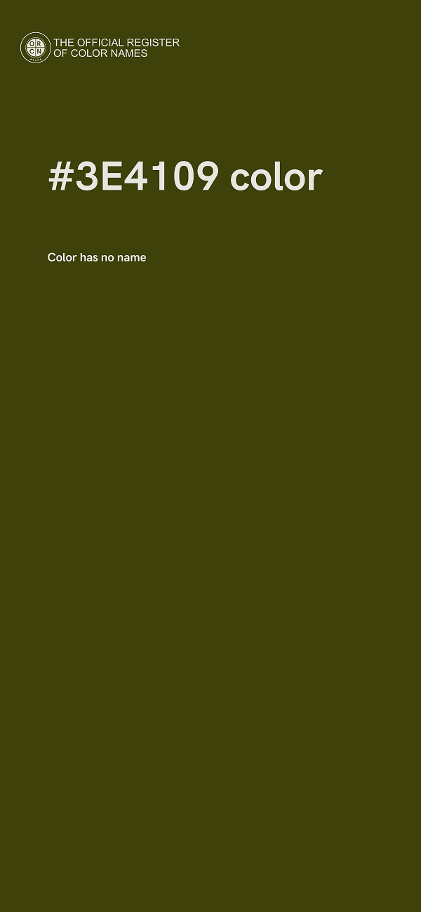 #3E4109 color image