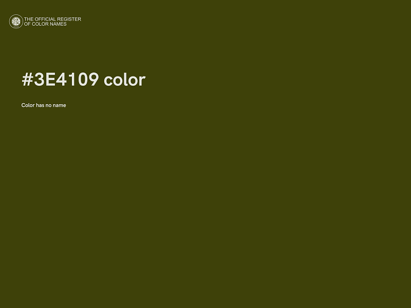 #3E4109 color image